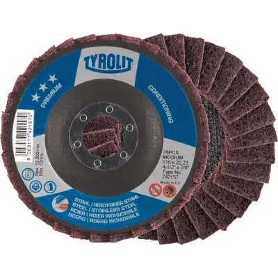 Přímo Od Výrobce Lamelový brusný kotouč Plsť SCM-A 125 x 22 mm střední Tyrolit 742153