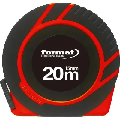 Zlevněný Měřicí pásmo polyamidové 20 m x 15 mm Začátek pásma A FORMAT 4333097026124
