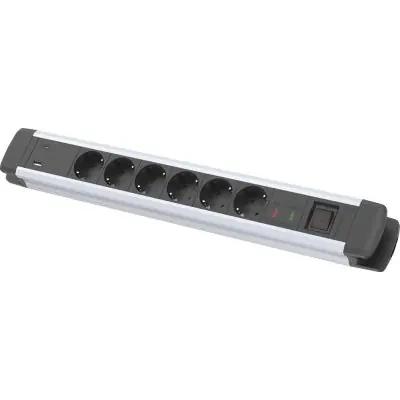 Poslední Šance Zásuvková lišta, s 6 zásuvkami H05VV-F3G1,5 1,6m s USB FORTIS 4063726023902