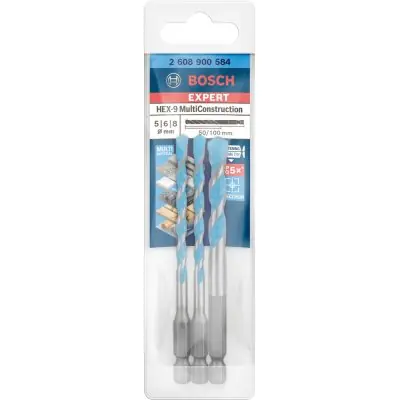 Sada příklepových vrtáků HEX-9 3 ks 5/6/8 mm EXPERT Bosch 2608900584 Rychlé Dodání