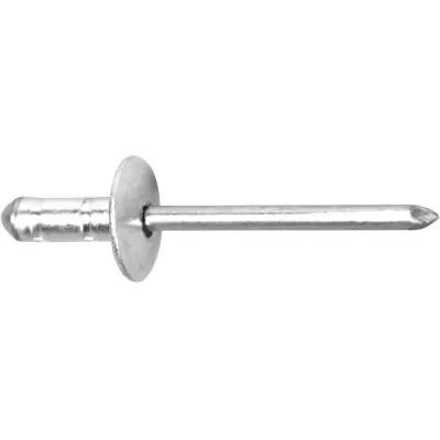 Vícerozsahový trhací nýt Hliník/ocel, velká hlava K16 - 4,8 x 15 mm Goebel MAGS4815 Časově Omezené