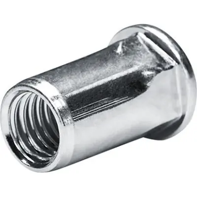 Akce Matice na trhací nýty ocel Plochá kulatá hlava M8 TeilSK Upínací rozsah 0,5 - 3,0 mm Goebel 7550800200