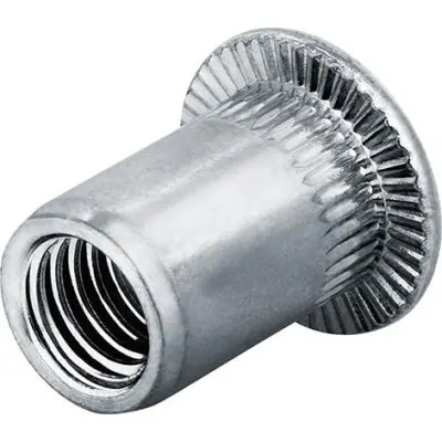 Hit Sezóny Matice na trhací nýty nerez Plochá kulatá hlava M4 Upínací rozsah: 0,5 - 3,0mm Goebel 7550410000