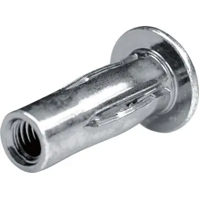 Matice na trhací nýty ocel Plochá kulatá hlava M6 Upínací rozsah: 0,5 - 7,1mm Goebel 7540600300 Sleva