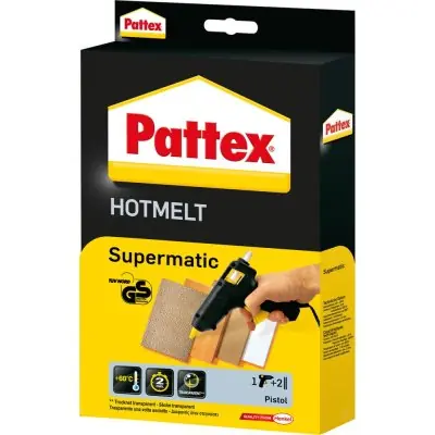 Víkendová Akce Tavná lepicí pistole Pattex Supermatic pro lepicí tyčinku, 11mm Henkel PXP06