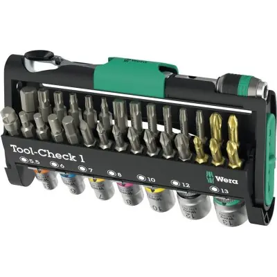 Levný Sada bitů Tool-Check 38 ks Wera 5049050001