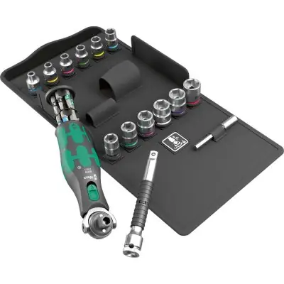 Sada ráčen se zásobníkem 3/8" Zyklop Pocket 27 ks Wera 5004284001 Nízká Cena