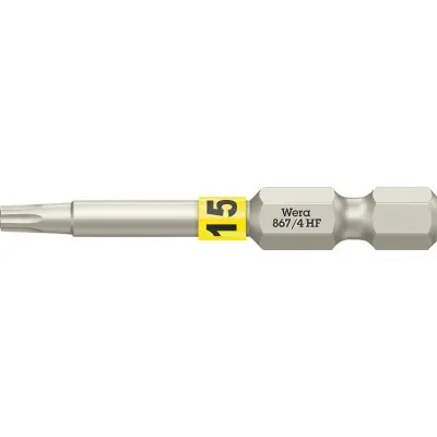 Bit extra tvrdý 1/4" DIN 3126 E6,3 T15x50mm přídržná funkce Wera 5060507001 Tovární Cena
