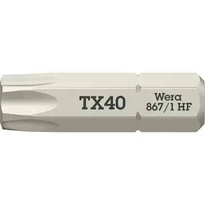 Ověřený Bit extra tvrdý 1/4" DIN 3126 C6,3 T40x25mm přídržná funkce Wera 5066145001