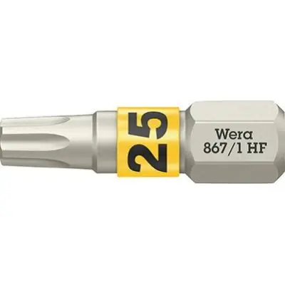 Bit extra tvrdý 1/4" DIN 3126 C6,3 T25x25mm přídržná funkce Wera 5066143001 Odeslání Ihned
