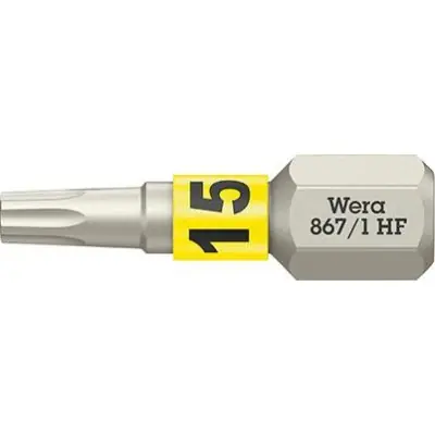 Bit extra tvrdý 1/4" DIN 3126 C6,3 T15x25mm přídržná funkce Wera 5066141001 Značkový