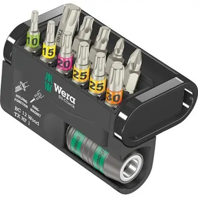 Akce Sada bitů Bit-Check 12 Wood TX HF 1 Wera 5057435001