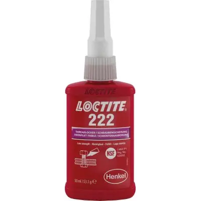 Objednat Nyní Pojistka šroubů LOCTITE 222 láhev 50ml Henkel 195743
