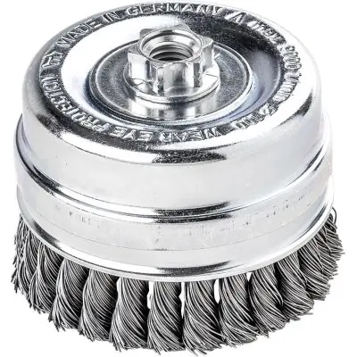Cenově Výhodný Hrncový kartác ocel M14 splétaný 80x0,5mm Lessmann