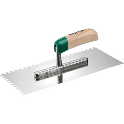 Zednická lžíce zoubkovaná nerez 280 x 130 mm 6x 6 mm FORTIS Ihned K Objednání