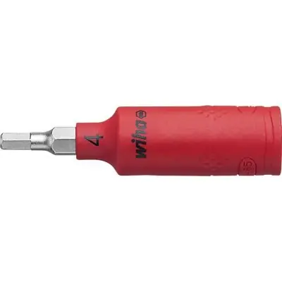 Šroubováková hlavice 1/4", vnitřní šestihran VDE 4x65 mm Wiha Nová Kolekce