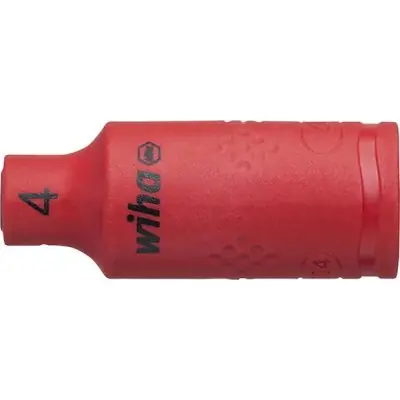 Přímo Od Výrobce Nástrčný klíč VDE 6-hranný 1/4" 4 mm Wiha
