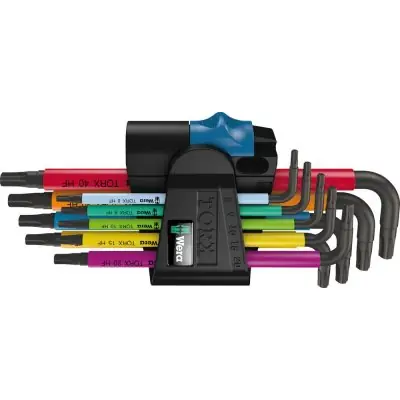 Sada inbusových klíčů pro TORX® 9 ks Multicolor HF Wera Cenově Výhodný