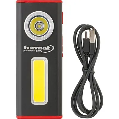 Akumulátorová ruční LED svítilna s funkcí powerbanky, hliník, 100 - 500 lm FORMAT 4317784612241 Rychlé Dodání
