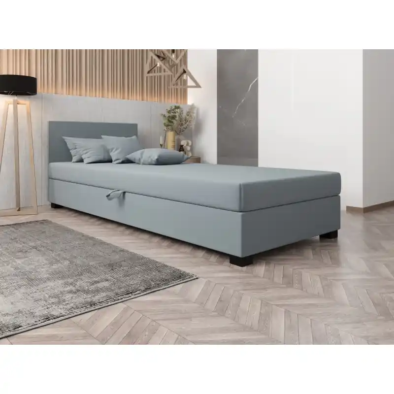 Akční Cena Čalouněná postel 90x195 HEIDI 2 - modrošedá