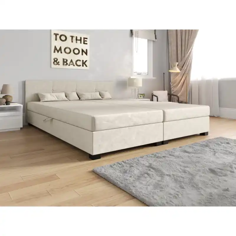 Akce Manželská postel 180x200 LOCIKA DOUBLE 1 - ecru