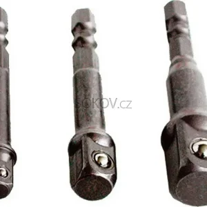 Adaptéry na vrtačku 1/2" + 3/8" + 1/4" Tovární Cena