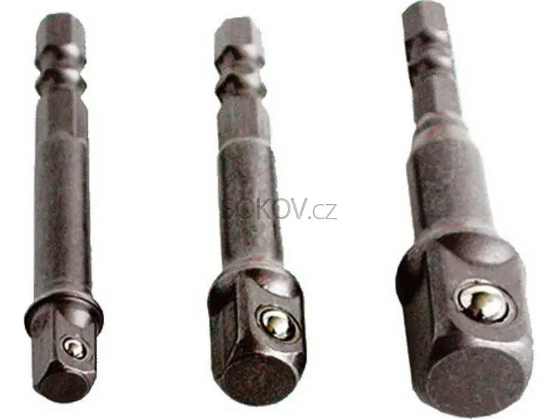 Adaptéry na vrtačku 1/2" + 3/8" + 1/4" Tovární Cena