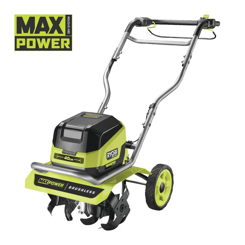 36V MAX POWER bezuhlíkový akumulátorový radličkový kultivátor RY36CVXA Must-Have
