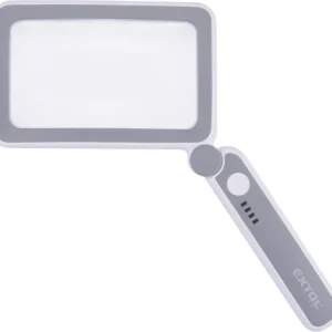 Vrácení Zdarma Lupa se světlem skládací, 4× zvětšení, USB nabíjení