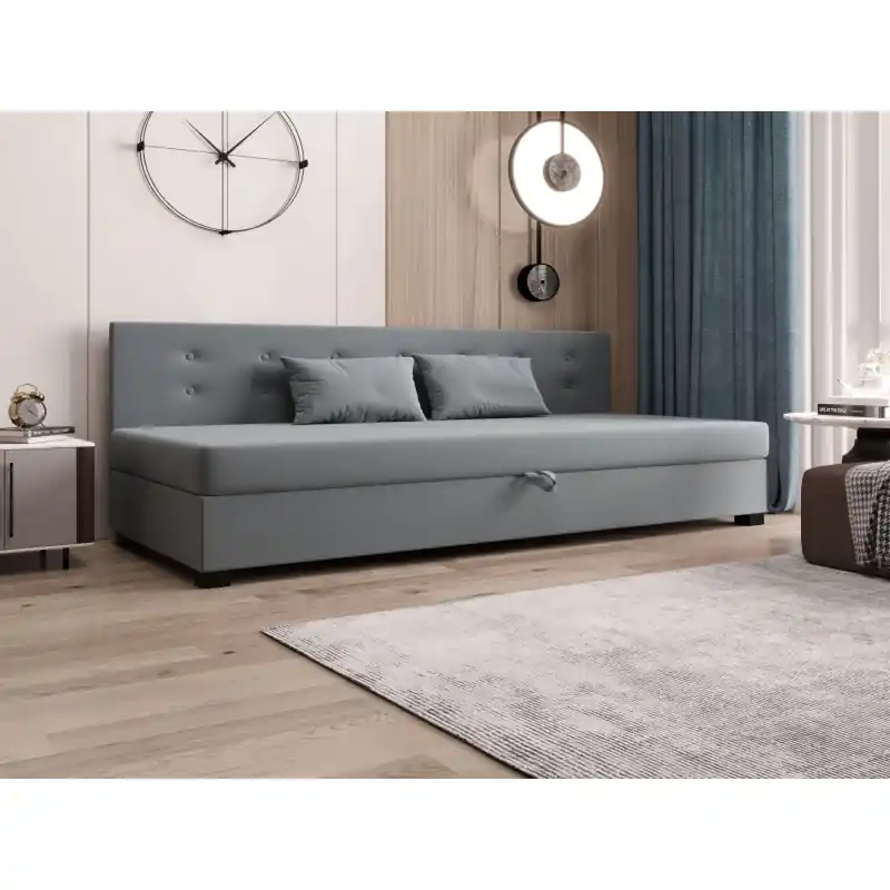 Akční Nabídka Jednolůžková postel 100x195 AJKA BIZ 2 - modrošedá