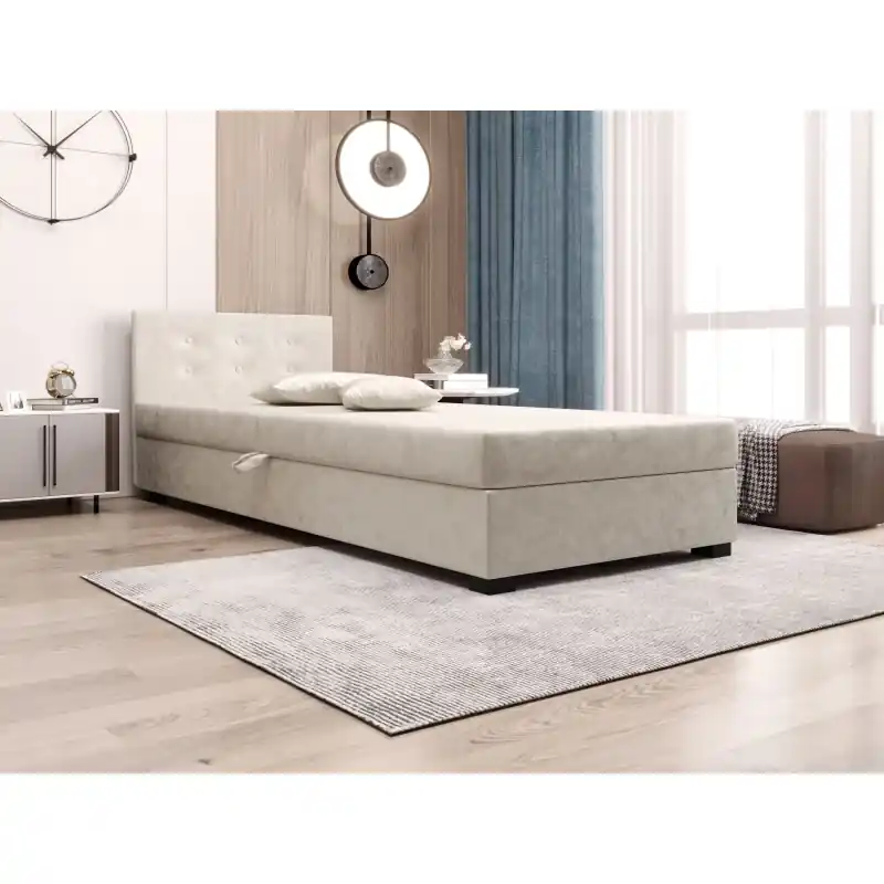 Zlevněný Jednolůžková postel 120x195 AJKA 2 - ecru
