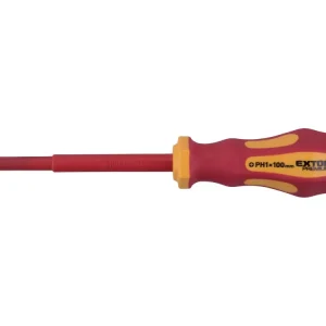 Značkový Šroubovák elektrikářský, PH1x100mm, VDE, CrV