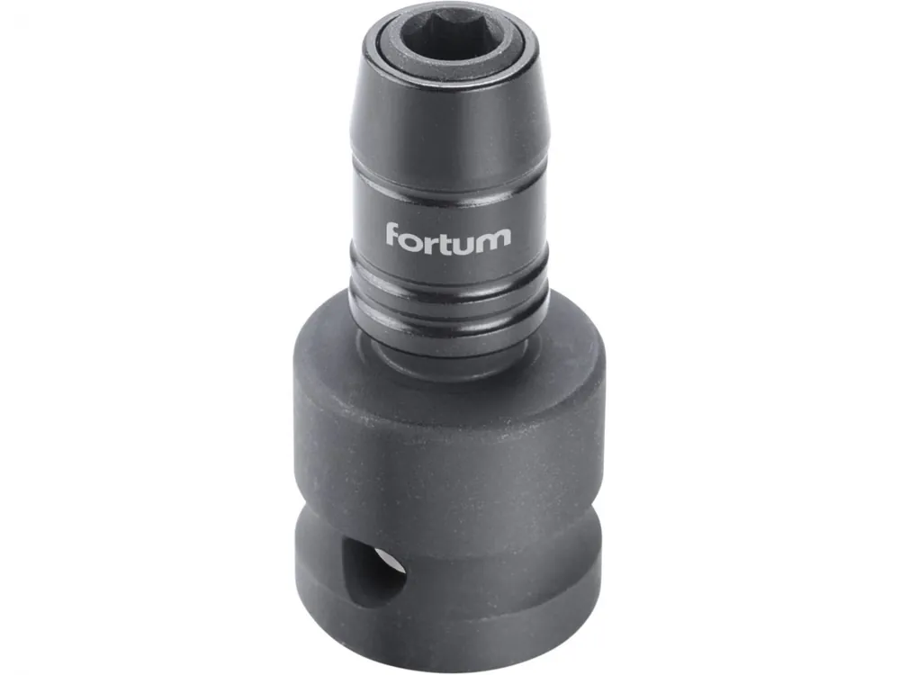 Adaptér rázový 1/2" čtyřhran na hroty 1/4", Quick-Lock, CrMoV Finální Výprodej