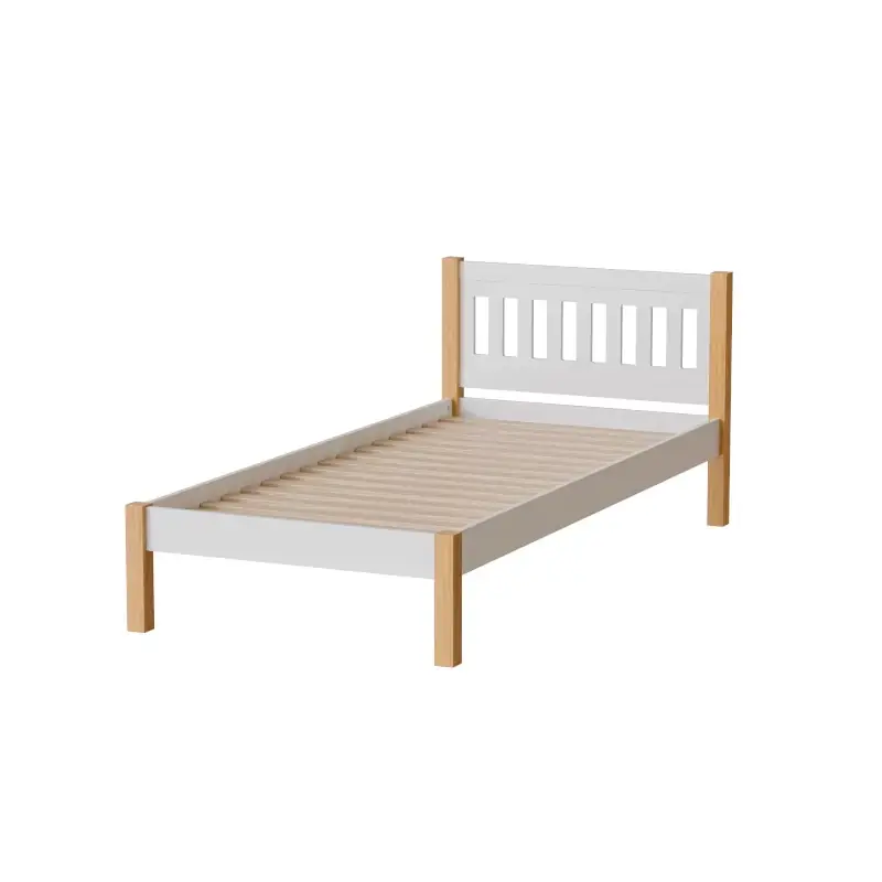 Jednolůžková postel 90x200 MAXTON - dub / bílá Odeslání Ihned