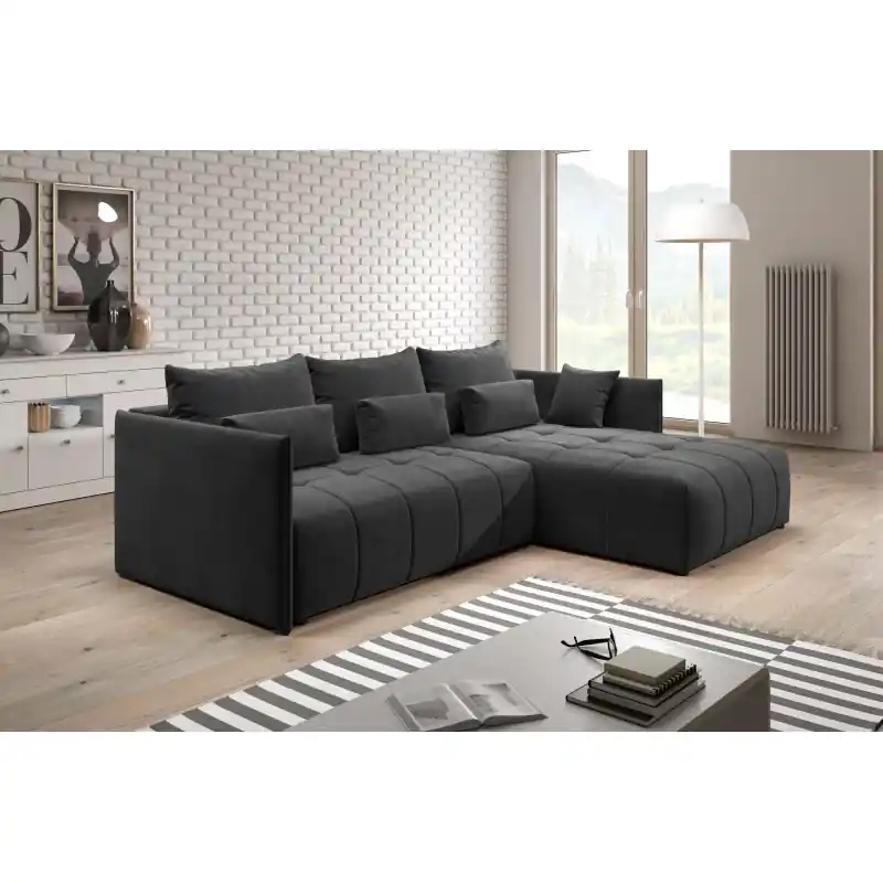 Horká Nabídka Designová sedací souprava ILONIE - tmavě šedá