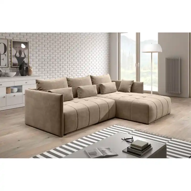 Designová sedací souprava ILONIE - světle hnědá Nakupujte Hned