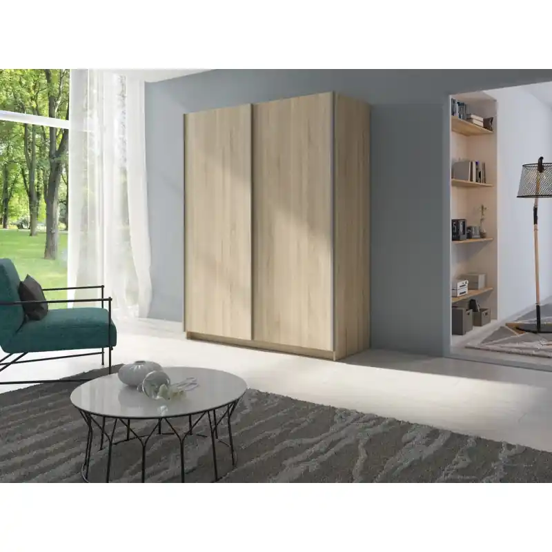 Nakupujte Hned Vysoká šatní skříň 150 cm LORICA - dub sonoma