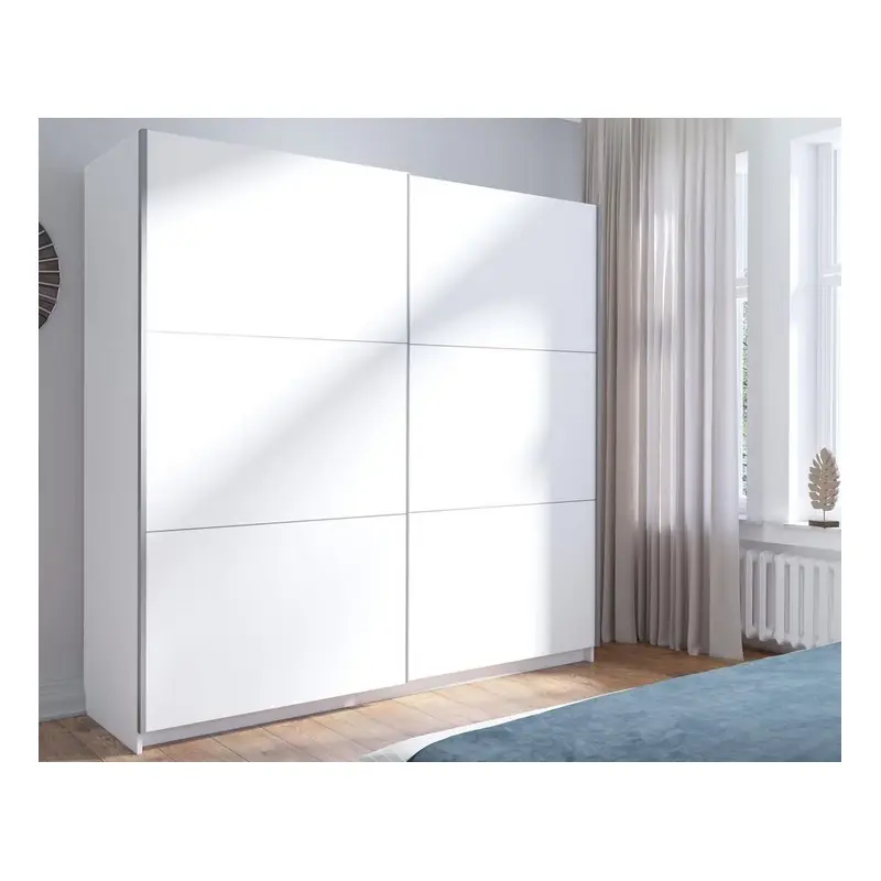 Vysoká šatní skříň 151 cm APASTO - bílá Značkový