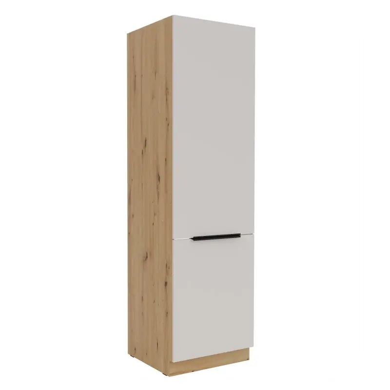 Skříň na vestavnou lednici NICOLLA - šířka 60 cm, kašmír / dub artisan Koupit Online