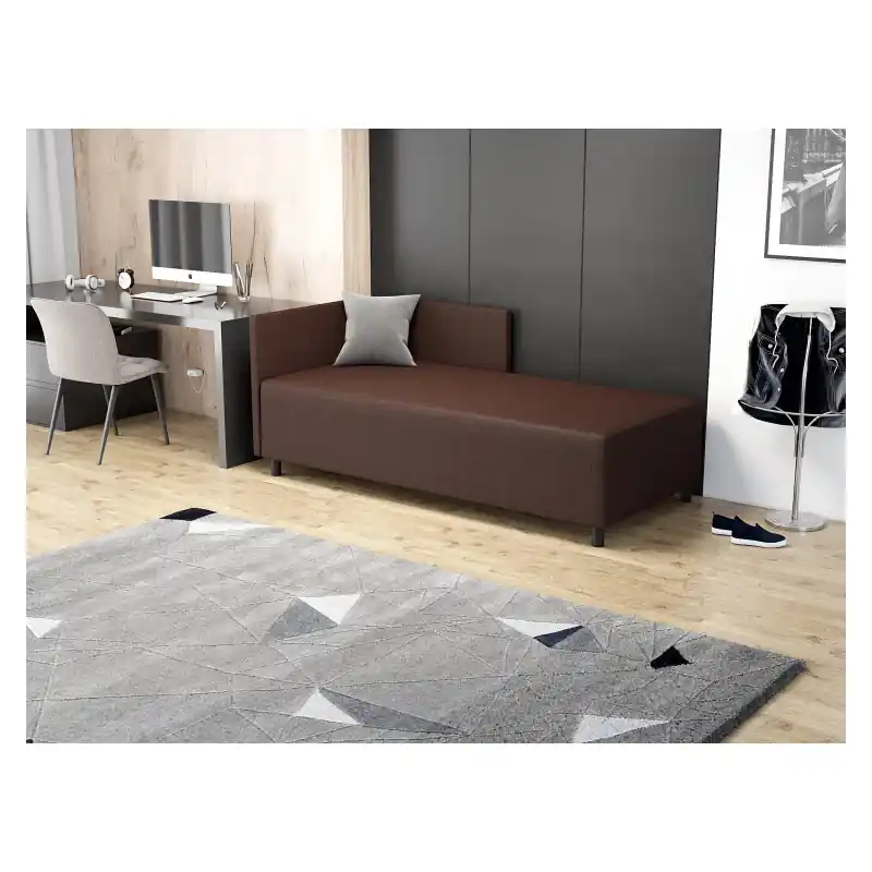 Zlevněný Jednolůžková postel 110x195 INORI 2 - tmavá hnědá