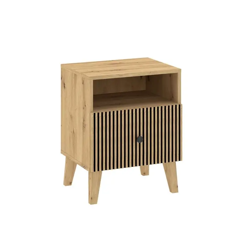 Noční stolek HEWITT - dub artisan Super Cena