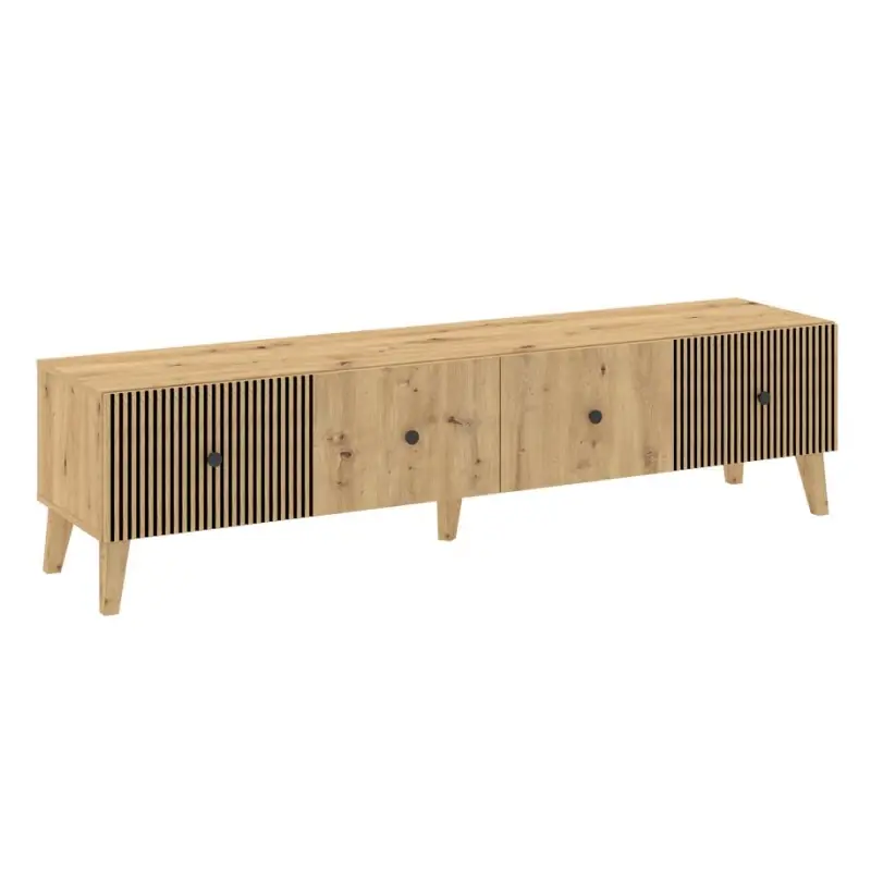 Široký TV stolek HEWITT - dub artisan Časově Omezené