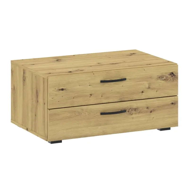 Super Cena Stolek k posteli RICHMOND - dub artisan / bílý