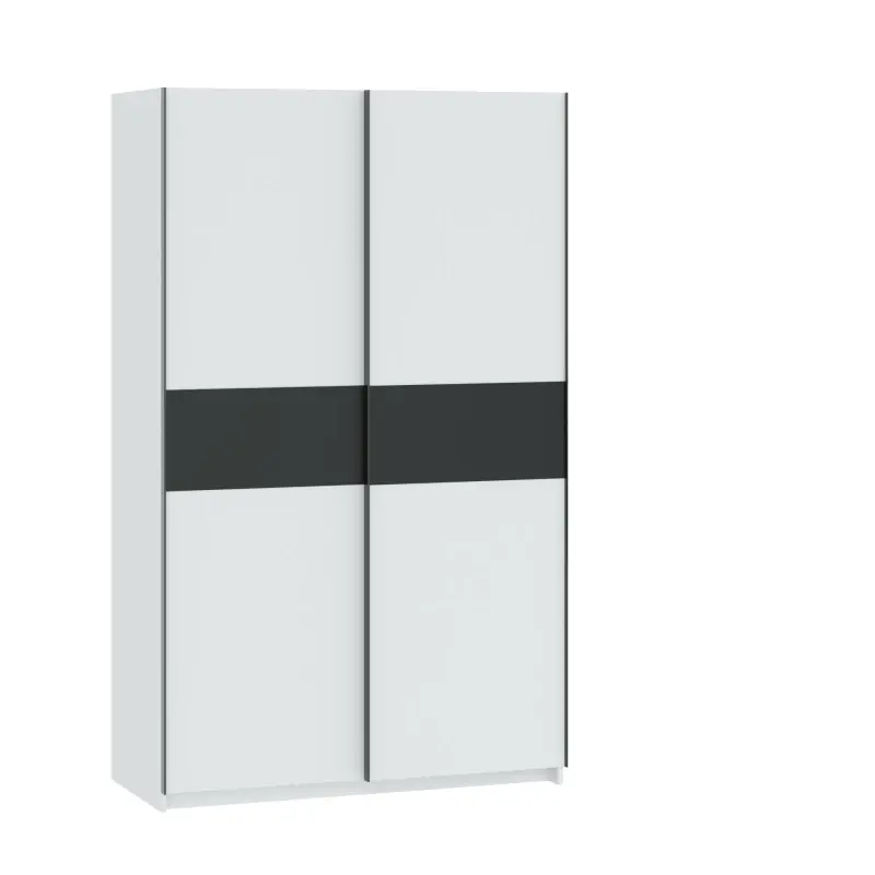 Objednat Nyní Šatní skříň do předsíně 122 cm RANDLER - bílá / antracitová