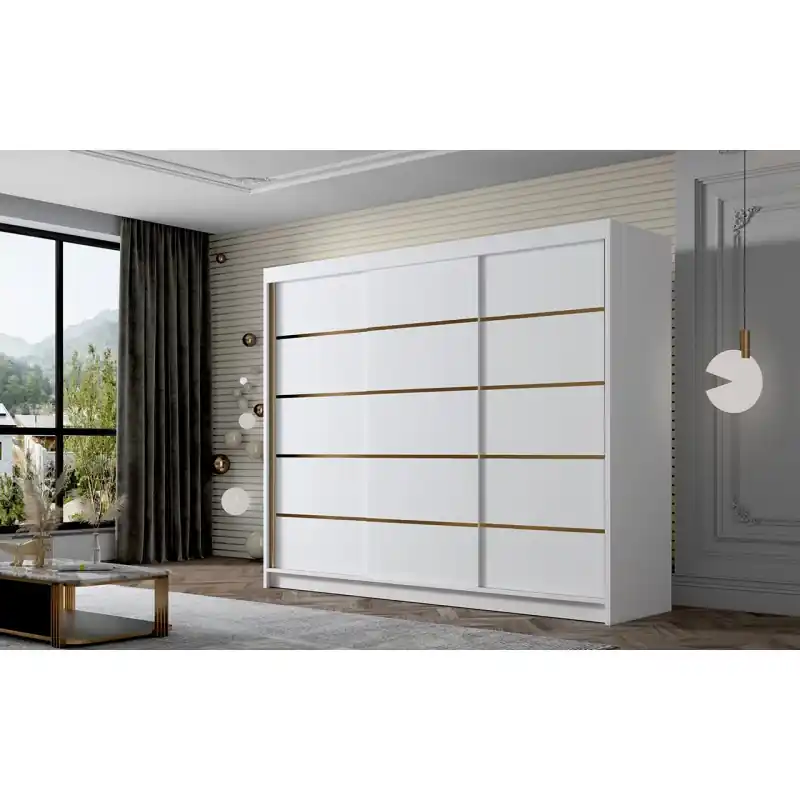 Must-Have Šatní skříň MILINA - 250 cm, bílá