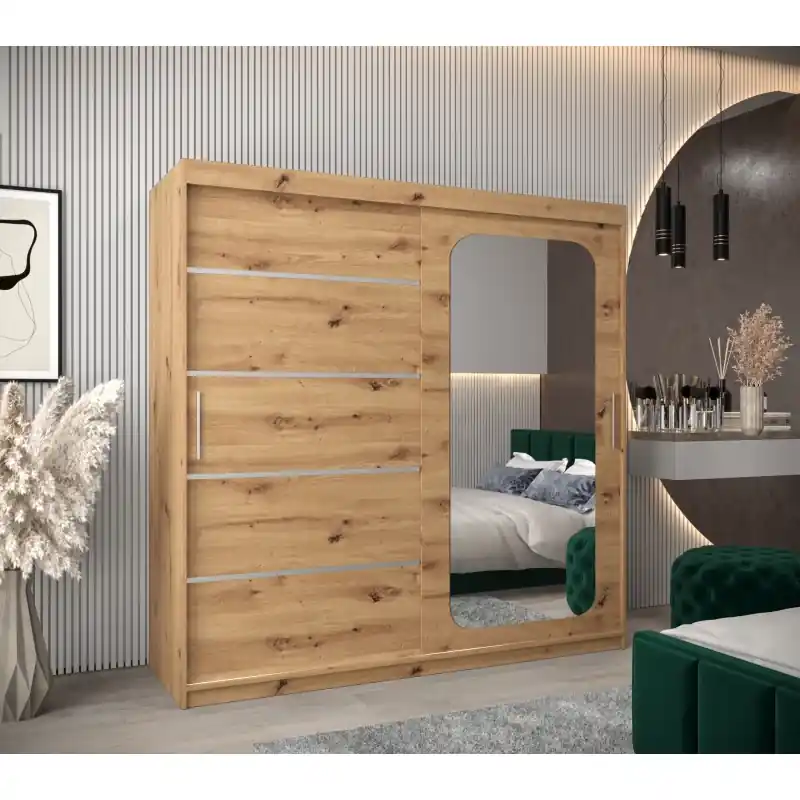 Zrcadlová skříň DONICELA 3 - 200 cm, artisan Nová Kolekce