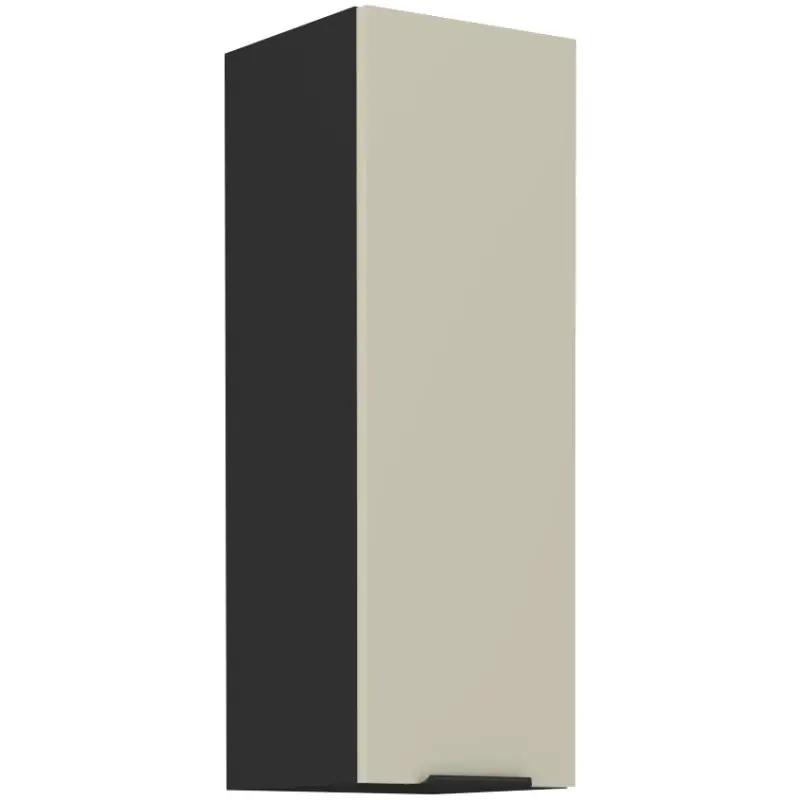 Vysoká horní skříňka AGAFIJA - šířka 30 cm, cashmere / černá Koupit Online
