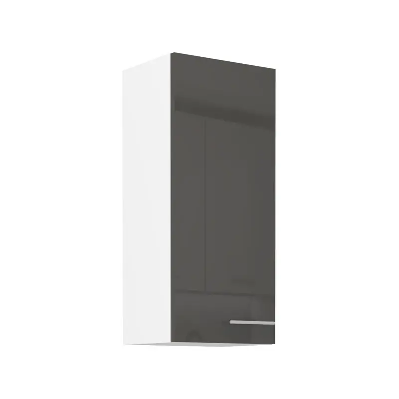 Vysoká horní skříňka LAJLA - šířka 40 cm, šedá / bílá Akce
