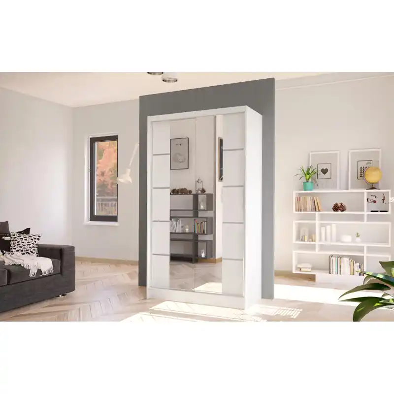 Koupit Online Elegantní šatní skříň ARINI 5 - šířka 100 cm, bílá