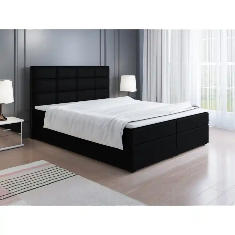 Časově Omezené Čalouněná postel LILLIANA 2 - 180x200, černá